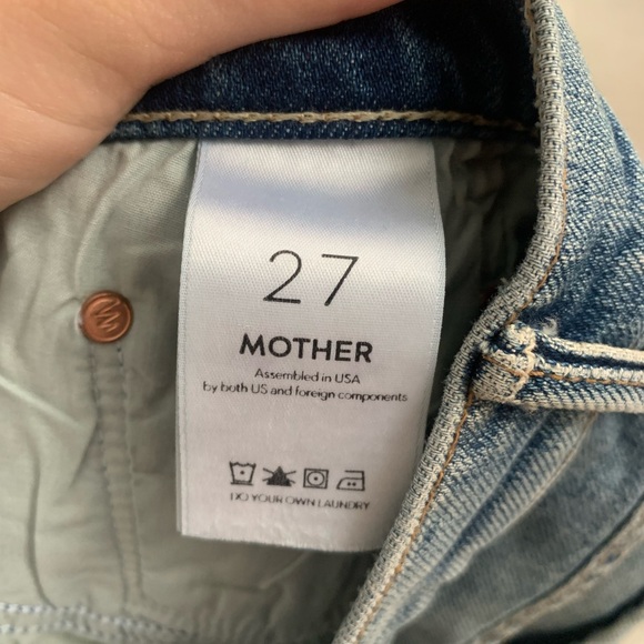 MOTHER FLORAL denim Short - Picture 4 of 4